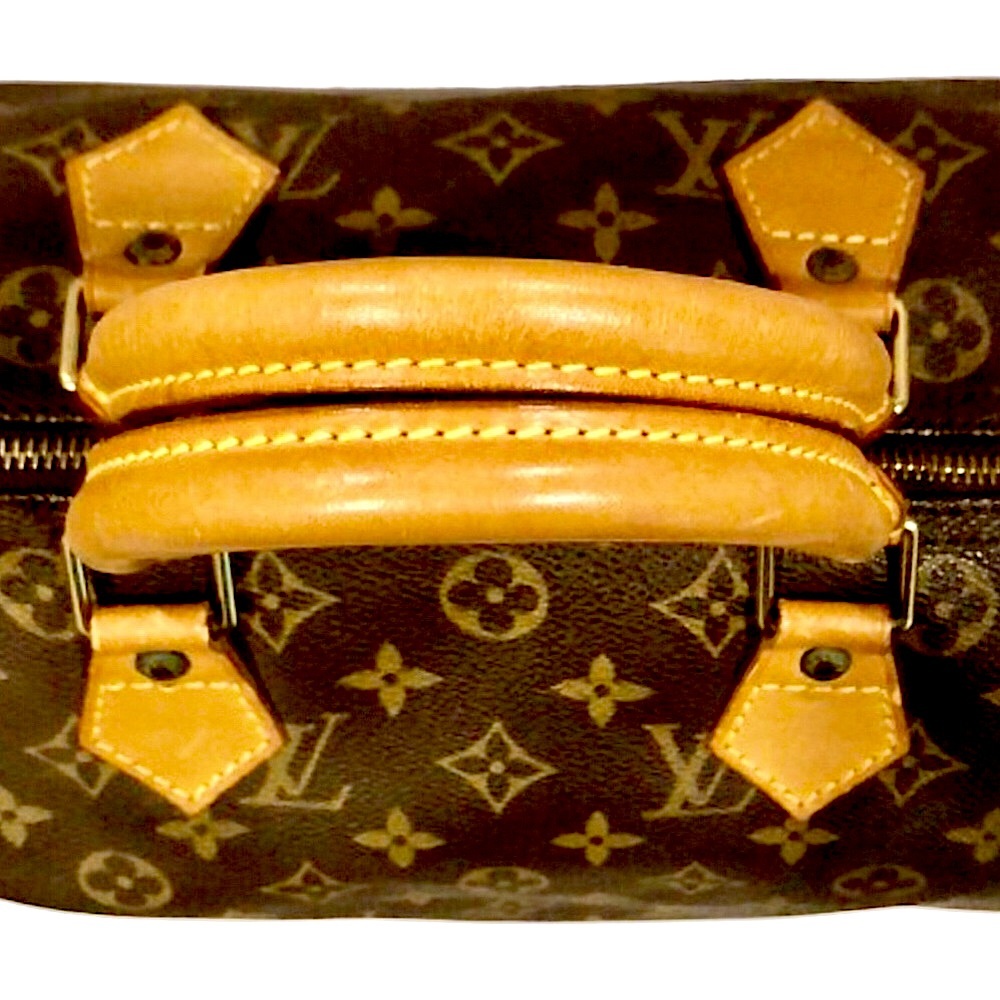 Vintage LOUIS VUITTON Speedy 30 Top Handle Monogram Travel Boston Tote Bag - Picture 3 of 17